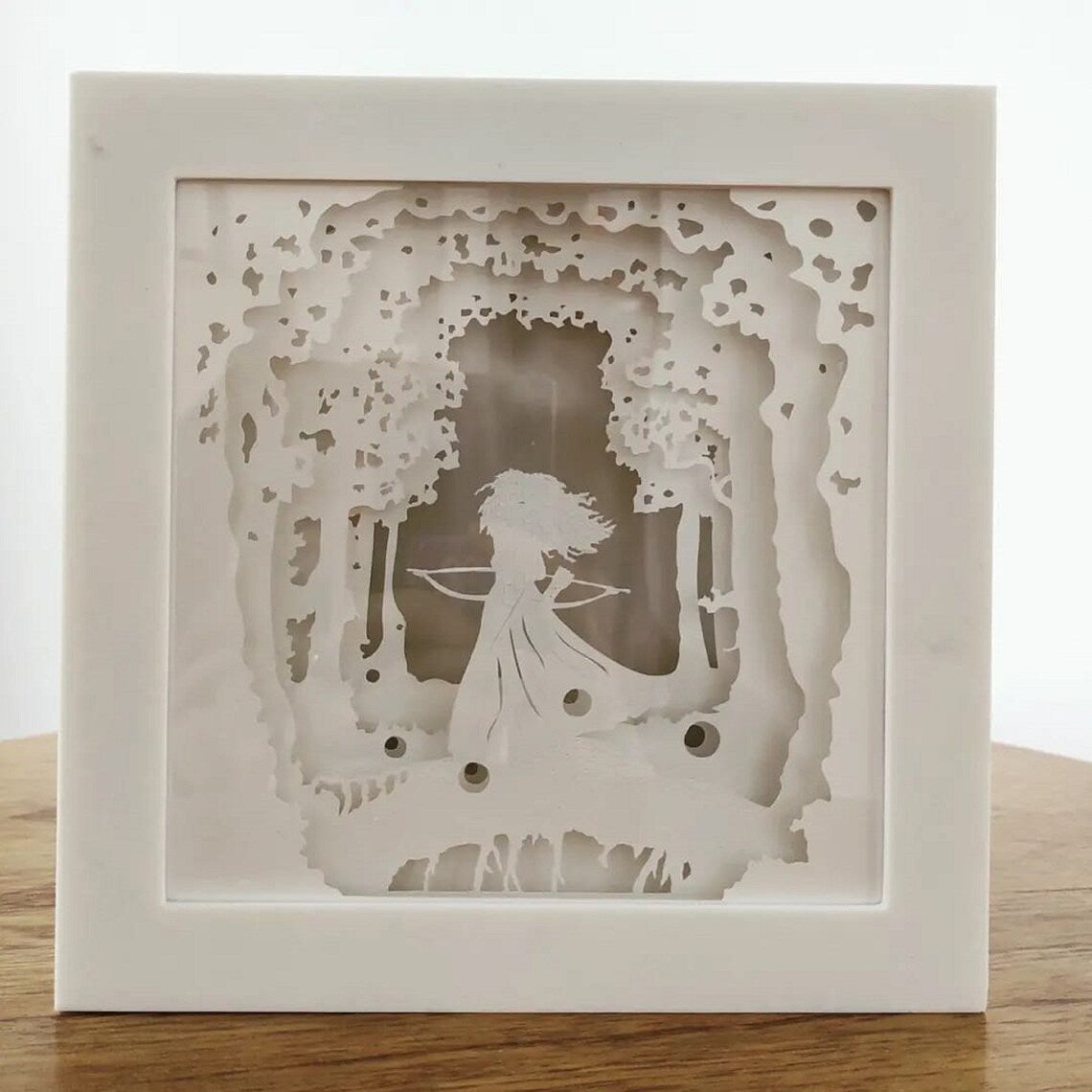 Warrior Princess - Lighted 3D ShadowBox
