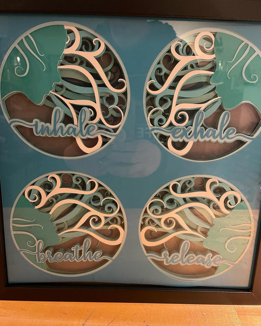 Breathe Series 3D Art Shadowbox