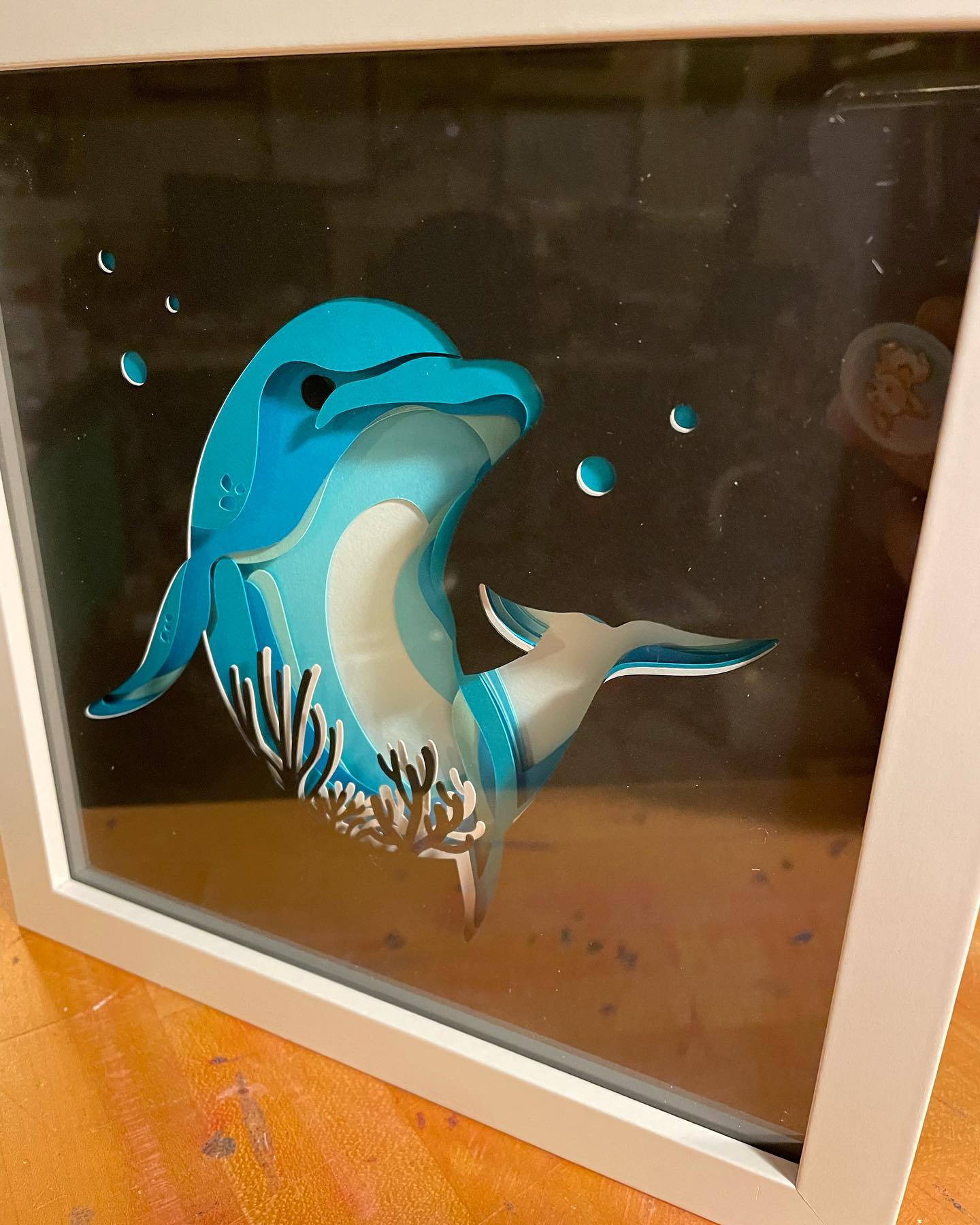 Layered Dolphin Shadowbox