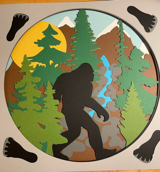 Bigfoot Shadow Box Frame